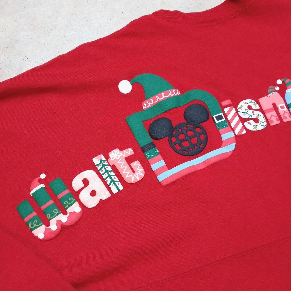 Walt Disney World Spirit Jersey Christmas Size Medium Holiday Character Logo - Picture 2 of 9